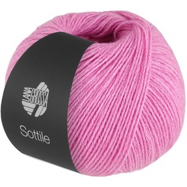 LANA GROSSA Sottile Delicate Net Yarn Structure Made of Cotton, Filled with Fine Merino Fibres, Hand Knitting Yarn Made of 85% Cotton and 15% Virgin Wool (Merino), 50 g Knitting & Crochet, 250 m Yarn