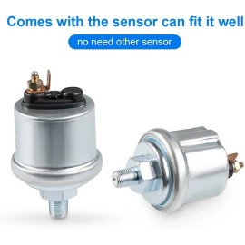 WATERWICH Oil Pressure Gauge 0-150 PSI DC12V Press Gauge Meter Kit 2inches 52mm For Car ……