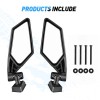 Nilight UTV Side Mirrors X3 Rear View Mirror Upgraded 360