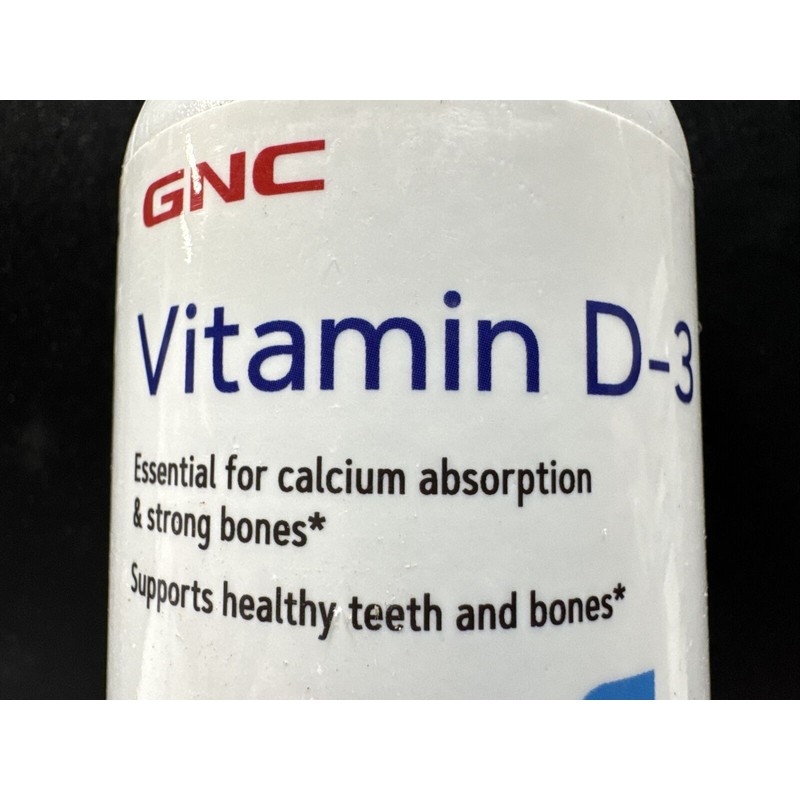 GNC ⭐️ ✨GNC Vitamin D-3 125 mcg 5000 IU 180