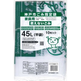 Nippon Giken Kogyo KUB-7 Trash Bags, Designated by Kobe City, Transparent, 10.9 gal (45 L), 25.6 x 31.5 inches (65 x 80 cm), Thickness 0.01 inches (0.025