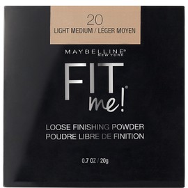 MAYBELLINE - Polvo de acabado suelto Fit Me, ligero, mediano, 0.7 oz.