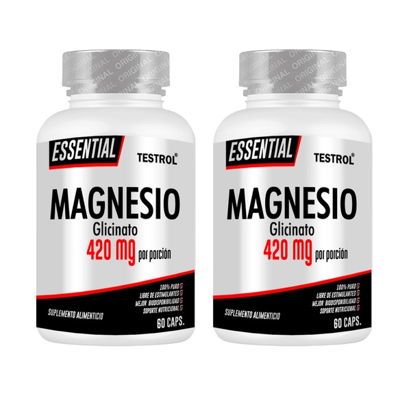 Magnesio Glicinato Essential. 420mg. Tu aliado para un bienestar óptimo.