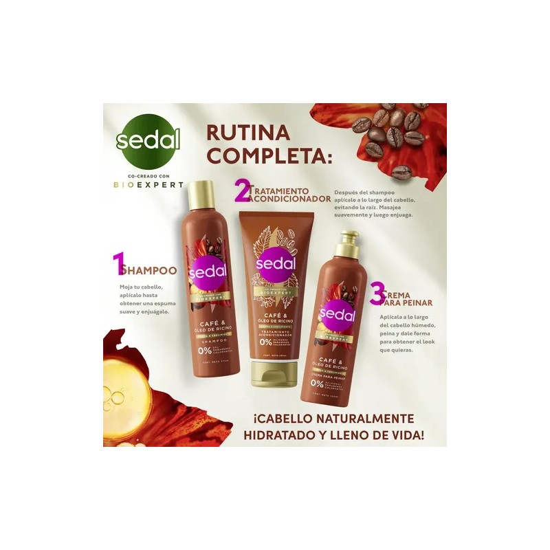 Shampoo Sedal Bioexpert Fuerza Y Crecimiento - 370 Ml