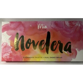Mia Del Mar Novelera 12 highly pigmented Eyeshadow Palette w duel ended brush