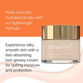 Noche Y Dia Vitamin C Face Cream - Hydrating, Lightweight, Non-Greasy Moisturizer for All Skin Types - Anti-Aging Formula for Fine Lines, Wrinkles & Even Skin Tone - 60mL (2.04 fl oz)