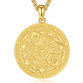 EUDORA Harmony Ball Saint St Christopher / Saint Michael / Saint Benedict / Virgin Mary / St Judas Thaddeus/Archangel Gabriel Raphael Amulet Medallion for Men Women 925 Sterling Silver, Sterling