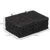 Woodluv Storage Boxes with lid, Storage Baskets Woven storage baskets