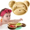 Bamboo Plates for Kids - Baby & Toddler Plates with