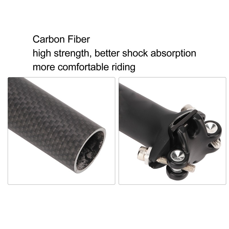Carbon Bike Seatpost 30.8 X 400mm Ultralight Replacement Bike Seat