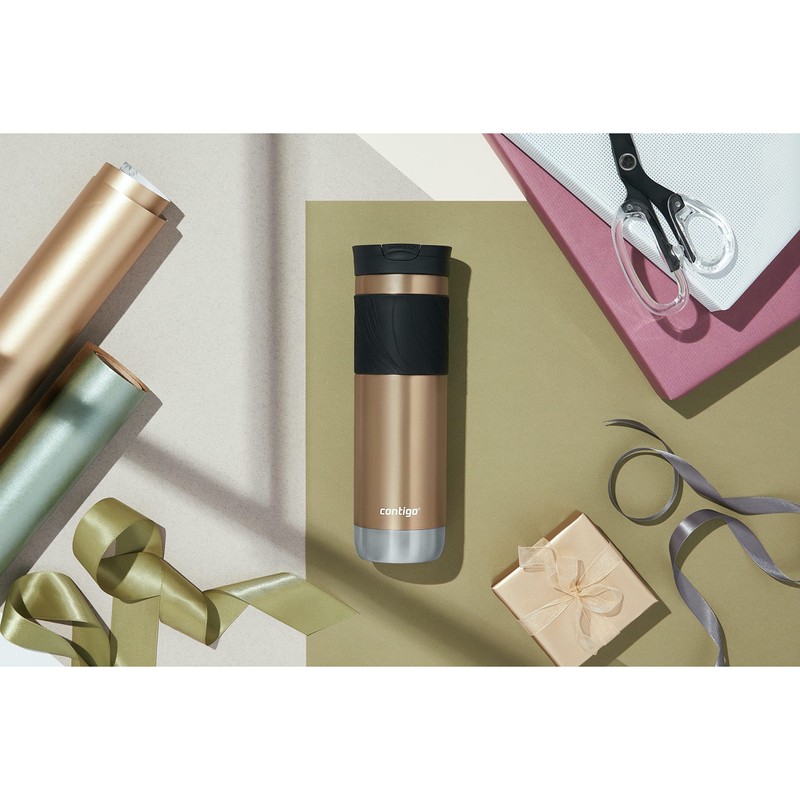 Contigo SnapSeal Taza de viaje de acero inoxidable aislada con