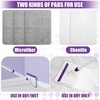 Baseboard Cleaner Tool with Handle, 60" Extendable Long Handle Baseboard