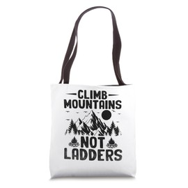Climb Mountains Not Ladders Camping Scouting Scout Tote Bag