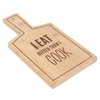 "I Eat Better Than I Cook" Funny Design Bamboo Serving