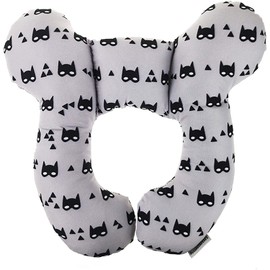 Baby Travel Pillow - Infant Head and Neck Support Pillow Baby Neck Pillow for Car Seat,Pushchair(Grey)