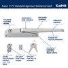 Kason 0174 Standard Edgemount Mechanical Latch with Standard Strike, Straight
