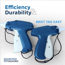 UNITED TAGGING Tag Easy UT-H01 Professional Tagging Gun, Price Tagging Gun for Clothing, Standard Retail Price Tag Attacher Gun for Clothes with 500 pcs Fasteners for Store