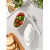 3PCS Large Butter Dish with Lid, Porcelain Butter Keeper with