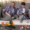 Remote-Control Excavator Toys for Boys 3-12 Year Old - 1/18
