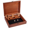 WE Games Shut-The-Box Board Game in Wooden Box with Dice