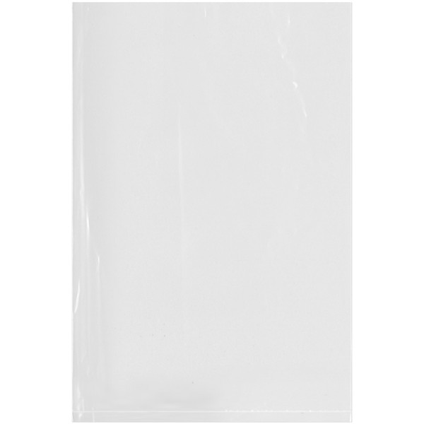 Plymor Flat Open Clear Plastic Poly Bags, 1.25 Mil, 6" x 9" (Case of 1000)