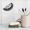 'Cornish Pasty' 108mm Square Ceramic Tile (TD00027855)