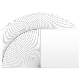 Huaxing Matte White Permanent Vinyl, 30 Pack 12” x 12” for Cricut & Silhouette Cameo Cutters, Crafts, Signs, Scrapbooking, Waterproof, Indoor-Outdoor Use