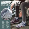ANTSANG Merino Wool Ankle Hiking Running Socks Compression Thick Cushion