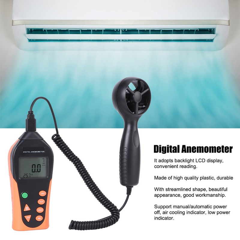 816B Digital Anemometer Portable Wind Speed Sensor Meter Measuring Instruments