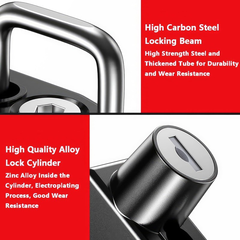 Baceyong Motorcycle Bike Helmet Lock,Anti-theft Fixed Multi-function Lock