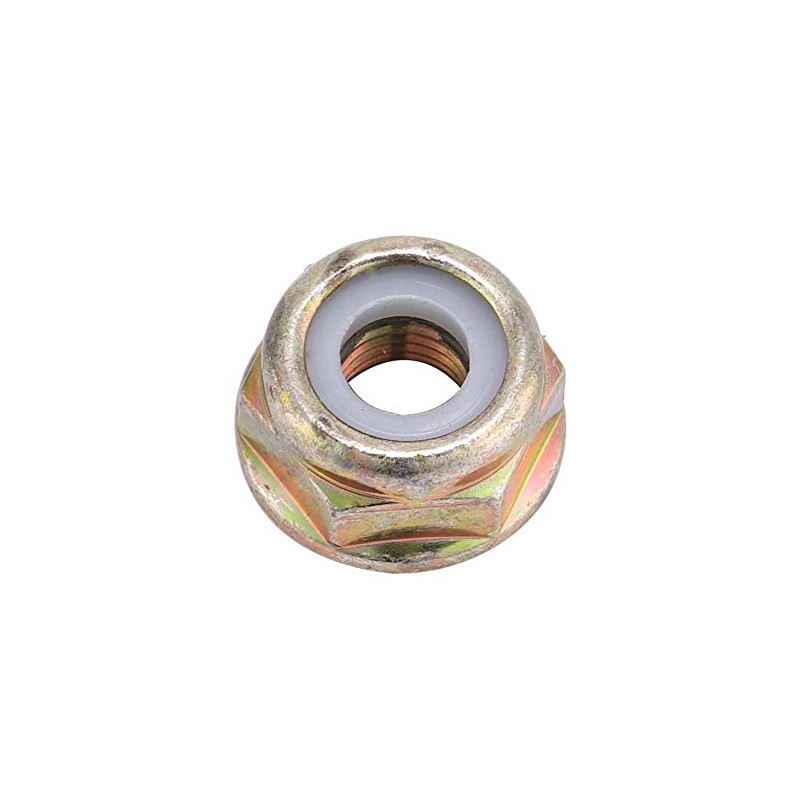 TOPINCN M10X1.25 Flange Nut, Metal Universal Left Hand Thread Blade