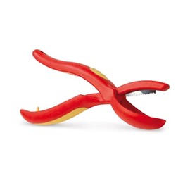 Snips Chestnut Dough Cutter with Steel Blade, Plastic, Red, 19.5 x 3, Made in Italy, 5 x 3