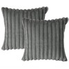 Soleebee Plush Velvet Cushion Covers, Set of 2, Soft Artificial