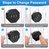 PATIKIL Thermostat Lock Box with Combination Lock, Universal Clear Thermostat