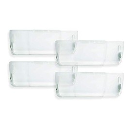 FILTERWOW Unbreakable Clear Plastic Heat and Air Vent Deflector-Magnetic and Adjustable 10-14 Inches for Use On Floor Vents, Sidewalls, and Ceiling Registers 4 Pack