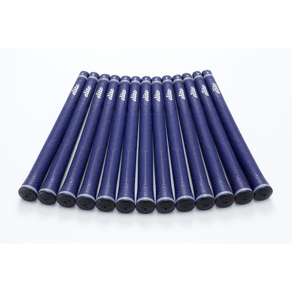 elitegrips CX46 Golf Grips, Set of 13, Navy, No Backline