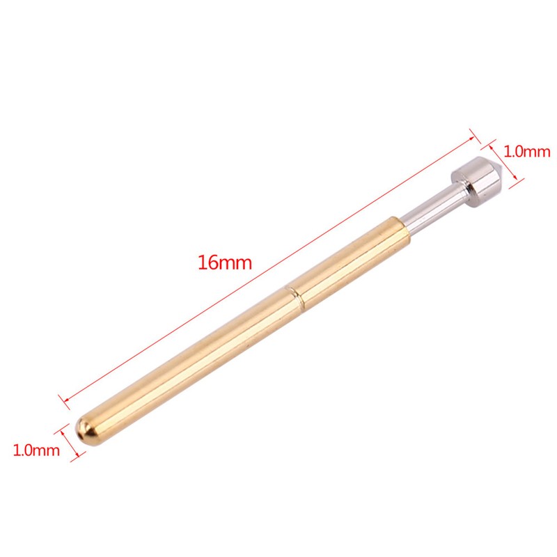 100 Pieces P75-E2 Cone Head Dia 1.02mm Spring Test Probe