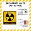 BTHUKO Funny Warning Nuclear Radiation Fallout Shelter Home Work Office