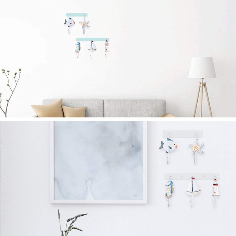 SUPERFINDINGS 5 Style Coat Hooks Wall Hook Rack Coat Hook