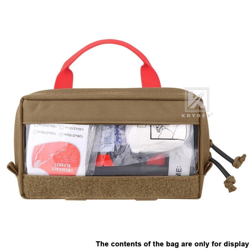 KRYDEX Clear Top Insert Bag Packing Organizer Coyote Brown for