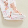 Newborn Baby Girl Easter Outfit Long Sleeve Bunny Bear Bow
