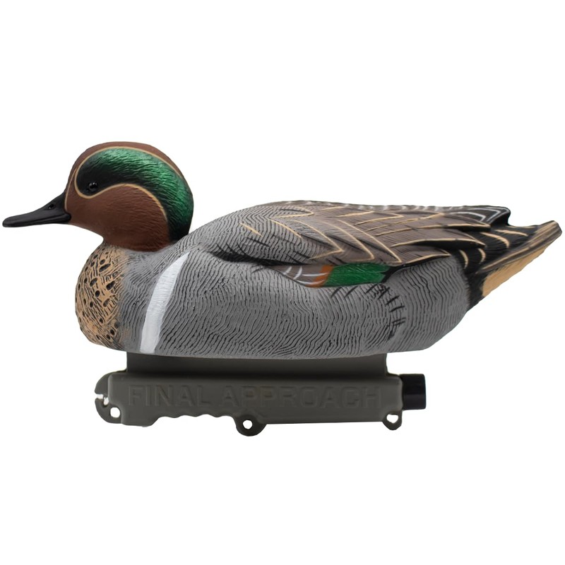 Final Approach HD Greenwing Teal Floater Duck Decoys, 12 Pack