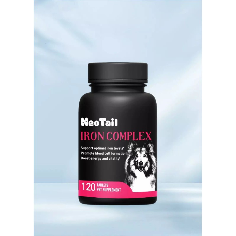 NeoTail Iron Complex, Pet, Dog, Cat, Chewable Tablet 120 Counts