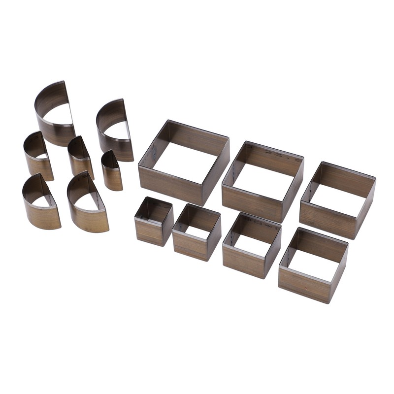 14 Pcs Leather Cutting Mold 2 Shape Exquisite High Carbon