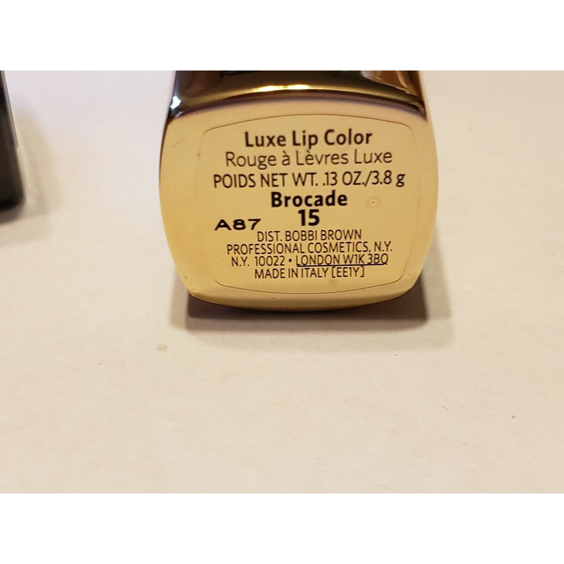 BOBBI BROWN Luxe Lip Color BROCADE #15 Lipstick New in