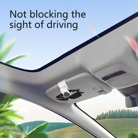 Sunglasses Holder for Car Visor,Eyeglass Hanger Clip | Sunglasses Mount, Visor Accessories Gadgets for Vehicle Trip Organization Daily Driving