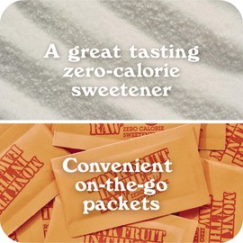 In the Raw Monk Fruit Sweetener Bundle – 16 OZ Bag of Natural Powder + 40 Zero-Calorie Sweetener Packets, Keto Sugar Substitute