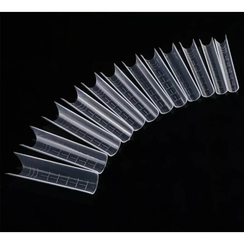 Zeiry nails Tips Dual System Curva C Xxl Polygel Acrígel