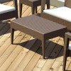 Compamia Miami Resin Patio Coffee Table in Brown