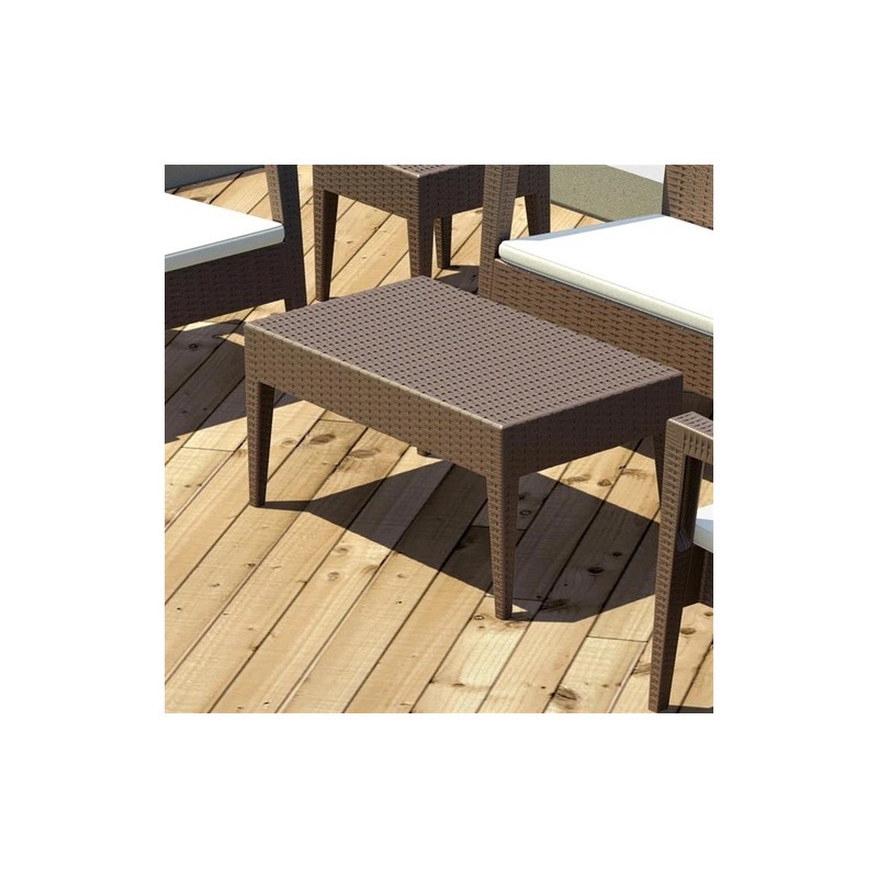 Compamia Miami Resin Patio Coffee Table in Brown